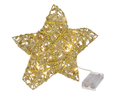 Estrela com Luz Dourado