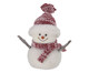 Boneco de Neve Vermelho e Prata, Branco | WestwingNow