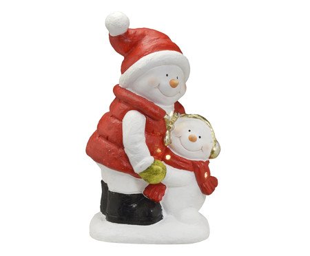 Boneco de Neve com Luz Vermelho e Branco | Westwing