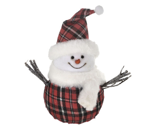 Boneco de Neve Branco e Vermelho, Branco | WestwingNow