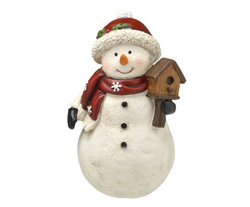 Boneco de Neve Branco e Vermelho, Branco | WestwingNow