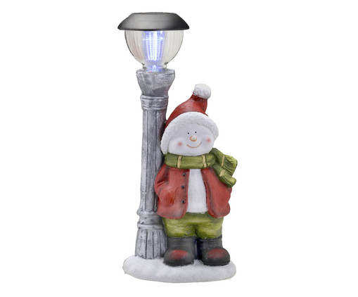 Boneco de Neve com Luz Vermelho e Verde, Vermelho | WestwingNow