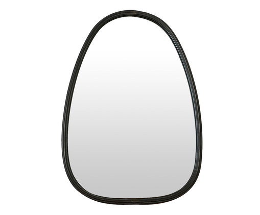 Espelho de Parede Egg - Preto, Preto, Espelhado | WestwingNow