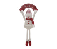 Boneco de Neve de Parede Branco e Vermelho | WestwingNow