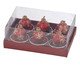 Jogo de Velas Bola Vemelho e Dourado, Vermelho | WestwingNow