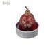 Jogo de Velas Bola Vemelho e Dourado, Vermelho | WestwingNow