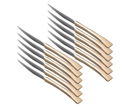 Jogo de Facas para Sobremesa Berna - Rosê | Westwing