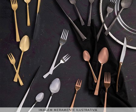 Jogo de Facas para Sobremesa Berna - Rosê | Westwing