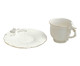 Jogo de Xícaras para Café com Pires em Porcelana Birds Round - 06 Pessoas, Branco | WestwingNow