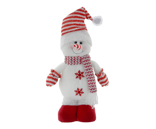 Boneco de Neve Branco e Vermelho, Branco | WestwingNow