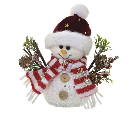 Boneco de Neve Vermelho e Verde | Westwing