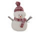 Boneco de Neve Vermelho e Prata, Branco | WestwingNow