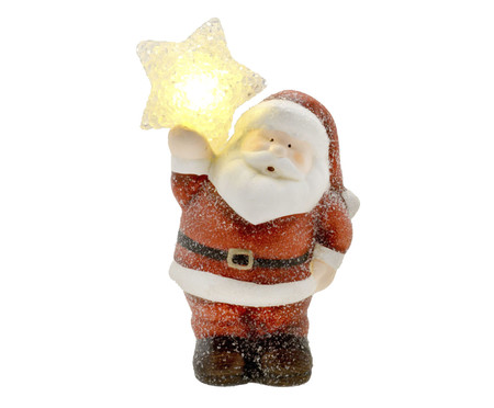 Papai Noel com Luz Vermelho e Branco