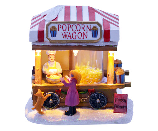Enfeite Natal Luz e Movimento Popcorn, Colorido | WestwingNow