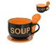 Caneca para Sopa Ratingen Preto e Laranja, Colorido | WestwingNow