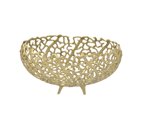 Centro de Mesa Decorativo Amberg Dourado