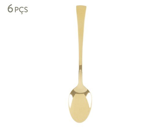 Jogo de Colheres para Chá Berna, Dourado | WestwingNow