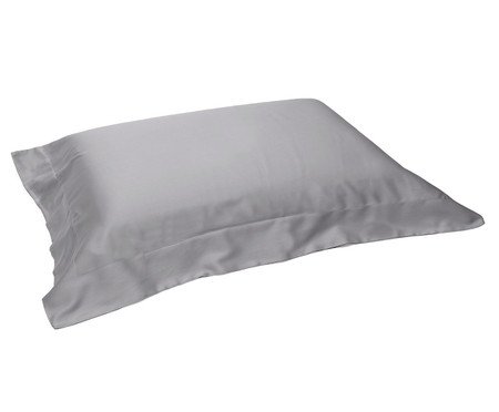 Fronha Platine Prata 300 Fios - 50X90cm | Westwing