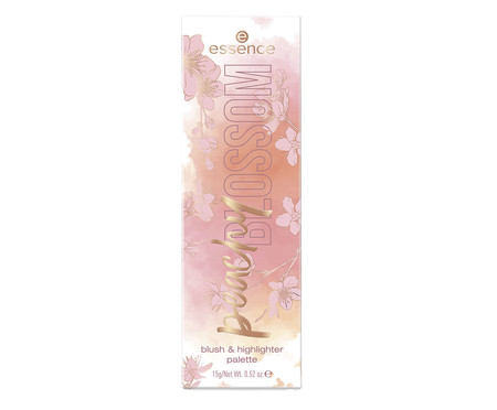 Paleta de Blush e Iluminador Peachy Blossom Essence