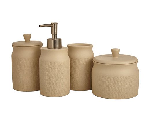 Jogo para Bancada Chaqulla Bege - Mart, Bege | WestwingNow