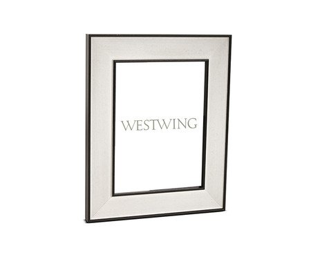 Porta-Retrato em Poliestireno Cari Preto | Westwing