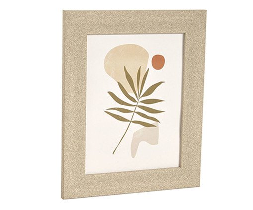 Porta-Retrato em Poliestireno Qisu Bege, Bege | WestwingNow