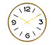 Relógio de Parede Clare - Dourado, Branco, Dourado | WestwingNow