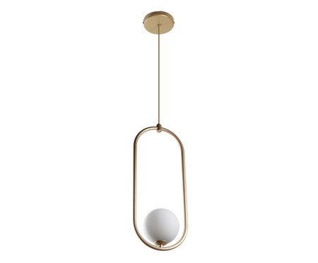Pendente Oval Champagne Bivolt | Westwing