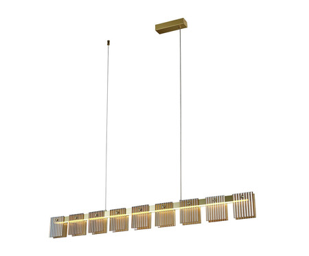 Pendente em Led 24W Array Dourado e Ambar | WestwingNow