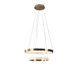 Pendente 42W + 32W Oca Dourado e Transparente, Colorido | WestwingNow