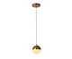 Pendente 6W Media Luna Cobre e Transparente, Cobre | WestwingNow