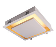 Plafon de Embutir em Led 8,4W Ghost Branco e Dourado | WestwingNow