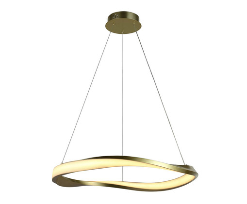 Pendente em Led 24W Mobius Dourado, Colorido | WestwingNow