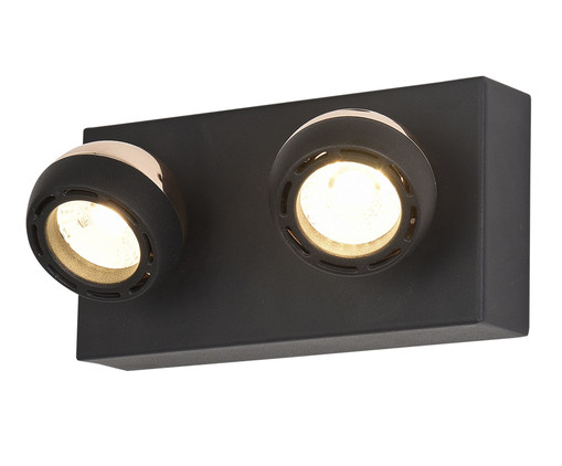 Arandela em Led 5W Oto Preto e Rose Gold, Preto | WestwingNow