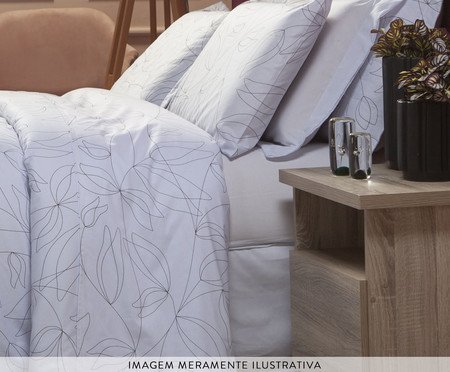 Capa Duvet para Edredom Tous Les Jours Floral P&B | Westwing