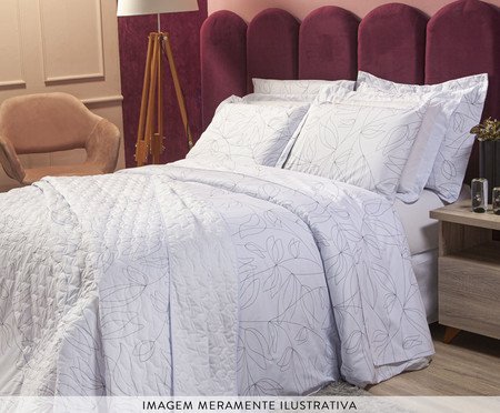 Capa Duvet para Edredom Tous Les Jours Floral P&B | Westwing