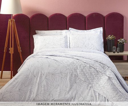 Capa Duvet para Edredom Tous Les Jours Floral P&B | Westwing