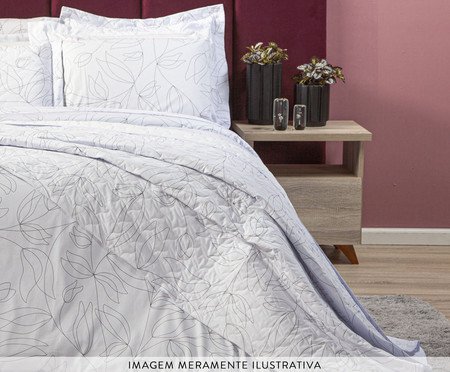 Capa Duvet para Edredom Tous Les Jours Floral P&B | Westwing