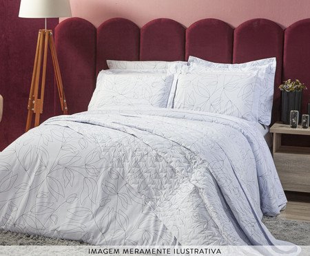 Capa Duvet para Edredom Tous Les Jours Floral P&B | Westwing