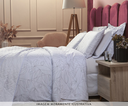 Capa Duvet para Edredom Tous Les Jours Floral P&B | WestwingNow