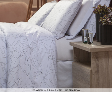 Capa Duvet para Edredom Tous Les Jours Floral P&B | WestwingNow