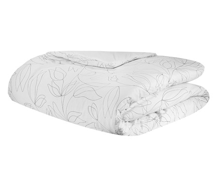 Capa Duvet para Edredom Tous Les Jours Floral P&B | WestwingNow