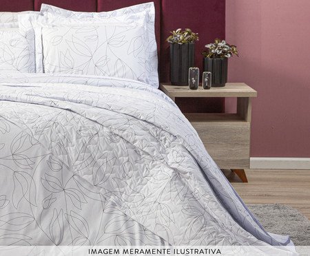 Capa Duvet para Edredom Tous Les Jours Floral P&B | Westwing