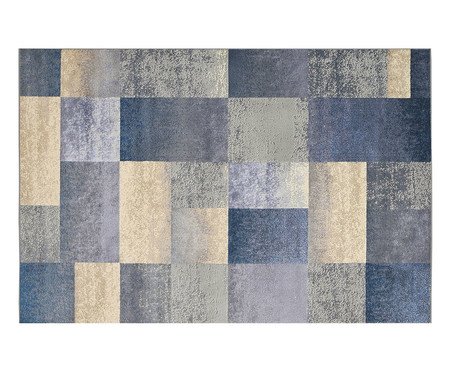 Tapete Geométrico Supreme Quadros - Azul | WestwingNow