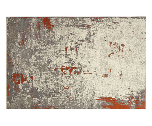 Tapete Abstrato Supreme Virtual, Cinza e Vermelha | WestwingNow