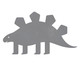 Adesivo de Parede Lousa Dinossauro Estegossauro Cinza - Hometeka, Cinza | WestwingNow