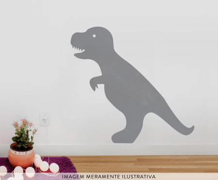 Adesivo de Parede Lousa Dinossauro T Rex Cinza - Hometeka | WestwingNow