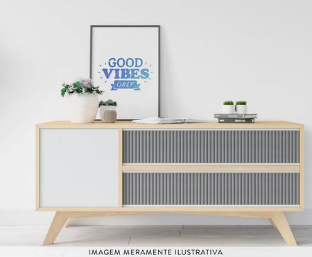 Pôster Good Vibes Only Azul - Hometeka | WestwingNow