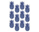 Jogo de Adesivos de Parede Abacaxi Azul - Hometeka, Azul | WestwingNow