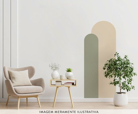 Adesivo de Parede Arcos Duplo Verde - Hometeka | WestwingNow